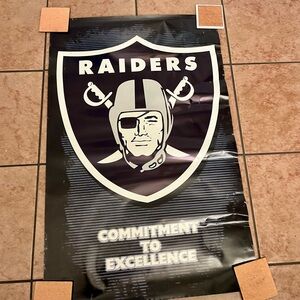 Raiders Poster with Logo 22/35 inches
